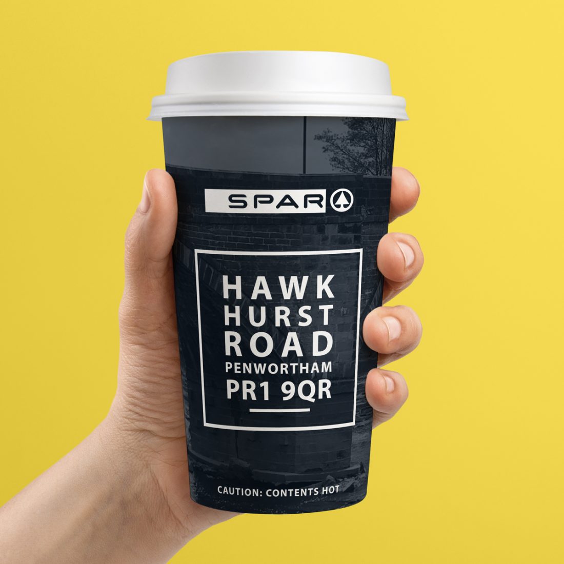 spar hawkhurst road coffee cup